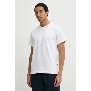 Pánské tričko Bavlněné tričko G-Star D26545.D959 bílá 00X, vel. S