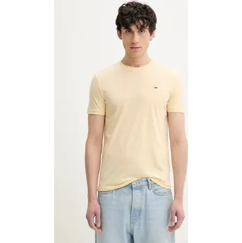 Pánské tričko Tričko Tommy Jeans žlutá barva, DM0DM20363 10X, vel. XXL