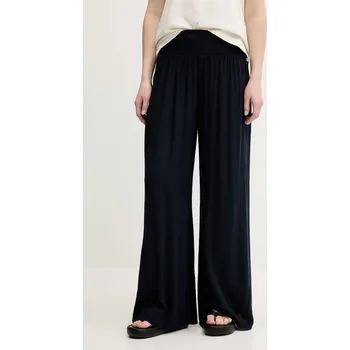 Dámské kalhoty Kalhoty Superdry dámské, tmavomodrá barva, široké, high waist, W7011181A-98T W7011181A.98T 59X, vel. S