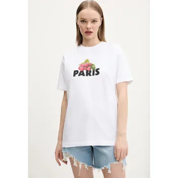 Pánské tričko Bavlněné tričko Abercrombie & Fitch bílá barva, KI157-5237 KI157.5237.100 00X, vel. XS