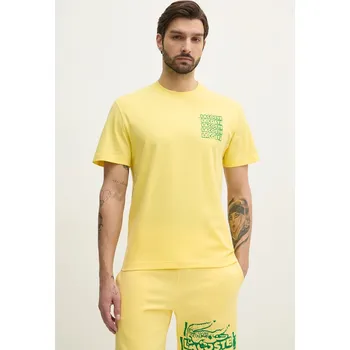 Pánská móda Bavlněné tričko Lacoste TH0288 žlutá 11X, vel. XL