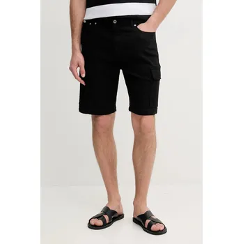 Pánské kraťasy Kraťasy Pepe Jeans GYMDIGO FIVE POCKETS CARGO SHORT pánské, černá barva, PM801177 99X, vel. 32