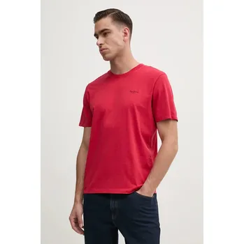 Bavlněné tričko Pepe Jeans Jacko PM508664 červená 33X, vel. XXL