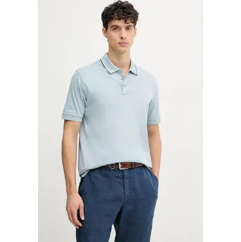 Bavlněné polo tričko Armani Exchange modrá barva, s potiskem, XM000466 AF10337 XM000466.AF10337 05X, vel. L