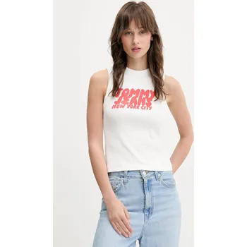 Top Tommy Jeans DW0DW21339 bílá 00X, vel. M