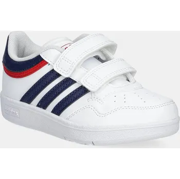 Dětská móda Dětské sneakers boty adidas Originals HOOPS 4.0 JI3484 bílá 00X, EUR 30.5