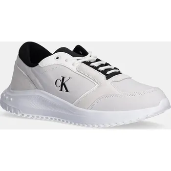 Pánské tenisky Kožené sneakers boty Calvin Klein Jeans EVA RUNNER LOW MG WMM YM0YM01145 šedá 09X, EUR 44