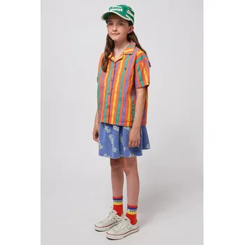 Dámská sukně Dětská sukně Bobo Choses Wavy 125AC141 modrá 55X, vel. 123/134