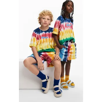 Chlapecké kraťasy Dětské bavlněné šortky Desigual 25SBPK03 žlutá 11X, vel. 104