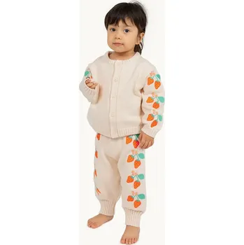 Kojenecké oblečení Kojenecké bavlněné tepláky Tinycottons STRAWBERRIES BABY KNITTED PANT SS25.303 béžová 01X, vel. 80