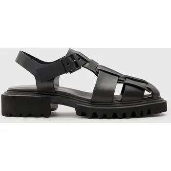 Dámské sandále Kožené sandály AllSaints Tess Sandal dámské, černá barva, W041FC 99X, EUR 40