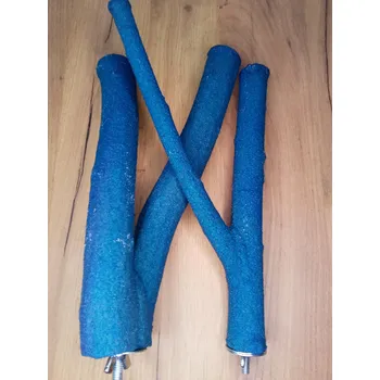 Příslušenství ke kleci pro ptáka M bird rozvětvené brusné bidlo – velikost L/XL modré, průměr cca 5 cm