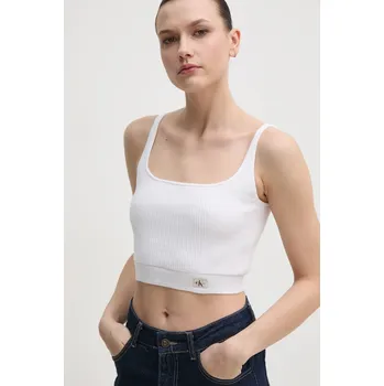 Top Calvin Klein Jeans J20J225227 bílá 00X, vel. L