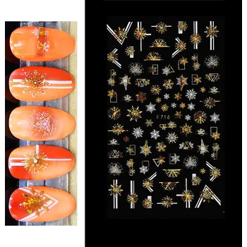 CuteNails Samolepky na nehty - Moderní vločky