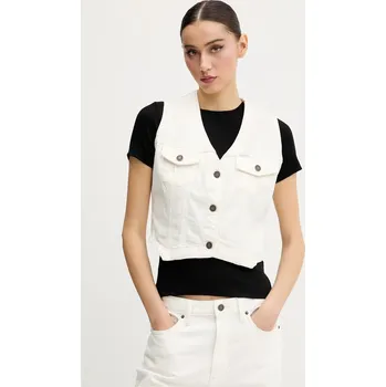 Džínová vesta Guess Jeans W5GN74.D5M62 béžová 01J, vel. L