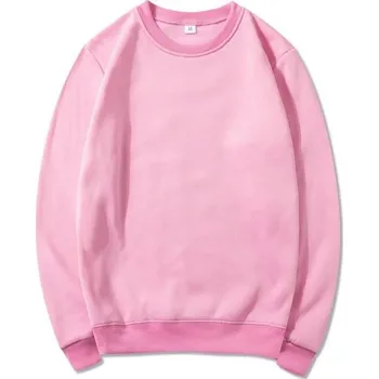 Pánská mikina Pánská mikina jednobarevná v různých barvách Pohodlná mikina z polyesteru pro každodenní nošení Stylový základ šatníku pro muže růžová XL