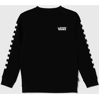 Chlapecká mikina Dětská mikina Vans EXPOSITION CHECK II CREW VN000K98BLK1 černá 99X, vel. 165-173