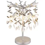 Globo 64138TS - Stolní lampa QUEENA 3xE14/40W/230V stříbrná