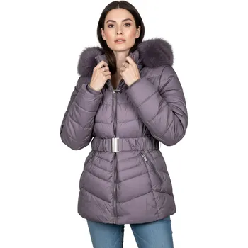 Emt Dámská nadměrná zimní bunda ŽANETA Barva: Fialová, Velikost: XL