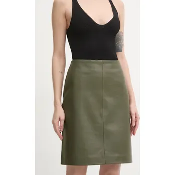 Dámská sukně Kožená sukně 2NDDAY Danin zelená barva, mini, 2251551606 91X, vel. 34