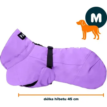 Obleček pro psa PAIKKA zimní bunda fialová M | 45 cm