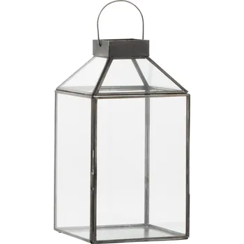 Lucerna Ib Laursen Skleněná lucerna Norr Black 30,5 cm