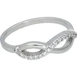 Goldstore Prsten zirkony bílé zlato Velikost: 55, Váha: 2.50 g