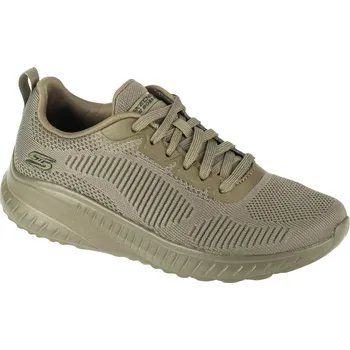 Dámské tenisky Dámské khaki tenisky Skechers Bobs Squad Chaos - Face Off 117209-OLV Velikost: 36