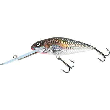 Nástraha Salmo Wobler Holo Grey Shiner Super Deep Runner 8 cm 14 g