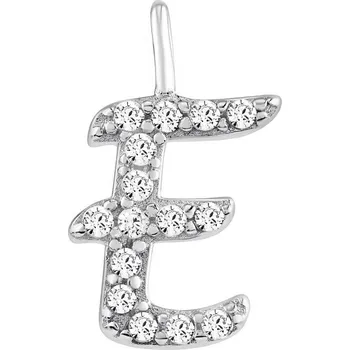 Přívěsek Stříbrný přívěsek písmeno E s Briliance Zirconia JJJPJRP8E
