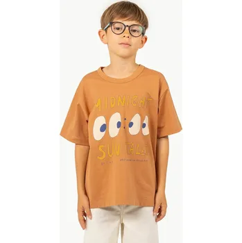 Chlapecké tričko Dětské bavlněné tričko Tinycottons MIDNIGHT GRAPHIC TEE SS25.093 hnědá 88X, vel. 116