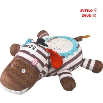 Hračka pro nejmenší Usínáček - zvířátko s projekcí zebra 35 cm