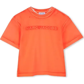 Chlapecké tričko Dětské bavlněné tričko Marc Jacobs oranžová barva, s aplikací, W60446 W60446.156 22X, vel. 156