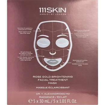 Pleťová maska 111Skin - Rose Gold Brightening Facial Mask Treatment Látkové masky 150 ml unisex