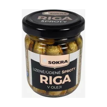 konzervovaná ryba Uzené šproty v rostlinném oleji 100 g