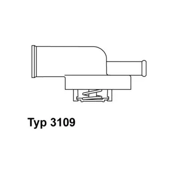 Autoelektrika BorgWarner-Wahler 3109.87D Termostat, chladivo E2858853315A9