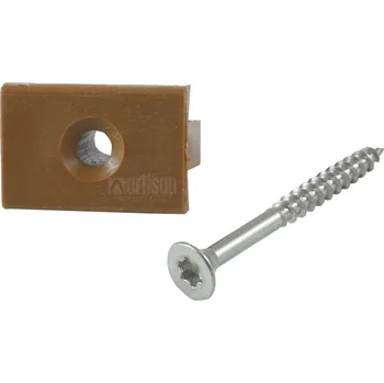 Plastový T-klip pro uchycení terasových profilů ThermoWood s