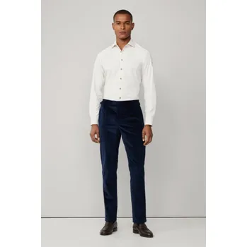 Pánské kalhoty KALHOTY HACKETT LONDON STRETCH CORD TRS F MIDNIGHT BLUE