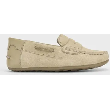 Chlapecké polobotky Dětské semišové mokasíny Mayoral zelená barva, 45668 45668.77A.Kids.PPYA 81X, EUR 31