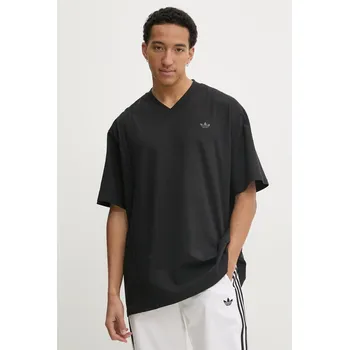 Pánské oblečení Bavlněné tričko adidas Originals FRONT ST TEE JD2301 černá 99X, vel. L