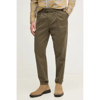 Pánské kalhoty Kalhoty Tommy Hilfiger pánské, zelená barva, jednoduché, MW0MW38120 87X, vel. 38/32