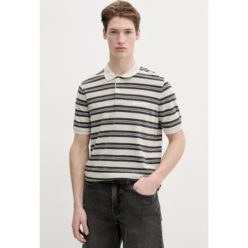 Pánské oblečení Bavlněné polo tričko Marc O'Polo 522206853040 béžová 80X, vel. S