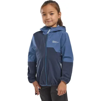 Dětská bunda Jack Wolfskin TURBULENCE HOODED JKT K tmavomodrá barva, A63683 A63683.92.152 59X, vel. 116