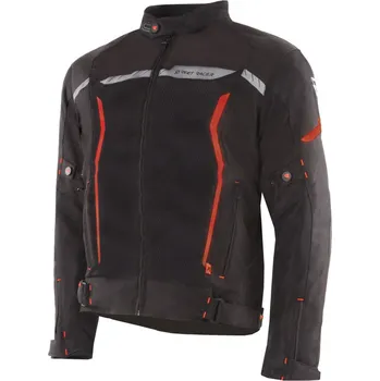 Moto bunda Bunda na motorku Street Racer Flex Air černo-červená 3XL