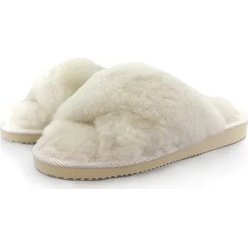 Dámská obuv Dámské vlněné papuče RUNE, bílé 39