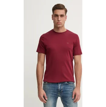 Bavlněné tričko Michael Kors vínová barva CF15FJ2C93 83X, vel. S