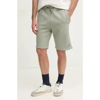 Pánské kraťasy Kraťasy Guess ALDWIN pánské, zelená barva, melanžové, Z2YD04 K9V31 Z2YD04.K9V31 97X, vel. XXL