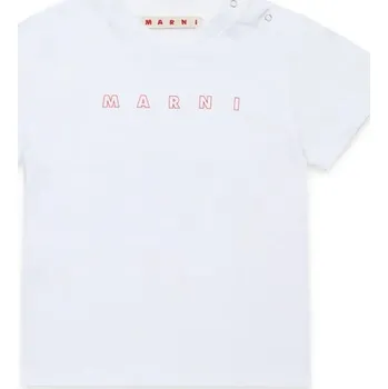 Chlapecké tričko Dětské bavlněné tričko Marni MT276B T-SHIRT M01438 bílá 00X, vel. 78