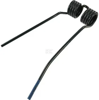 Pružné pravotočivé vyhnuté pero 9 x 113 x 375 mm černé s cívkou 42 mm (PZ)