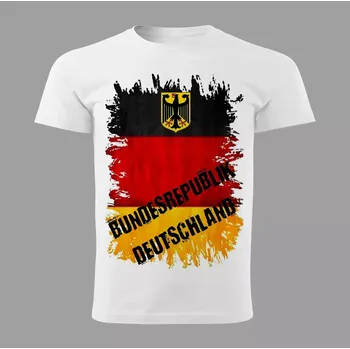 Pánské tričko tričko s vlajkou NĚMECKA 3XL